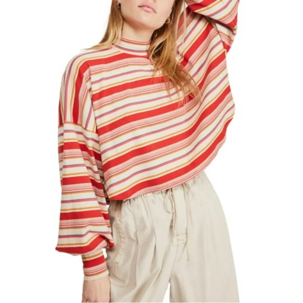 Free People Women's Mock Neck Shirt